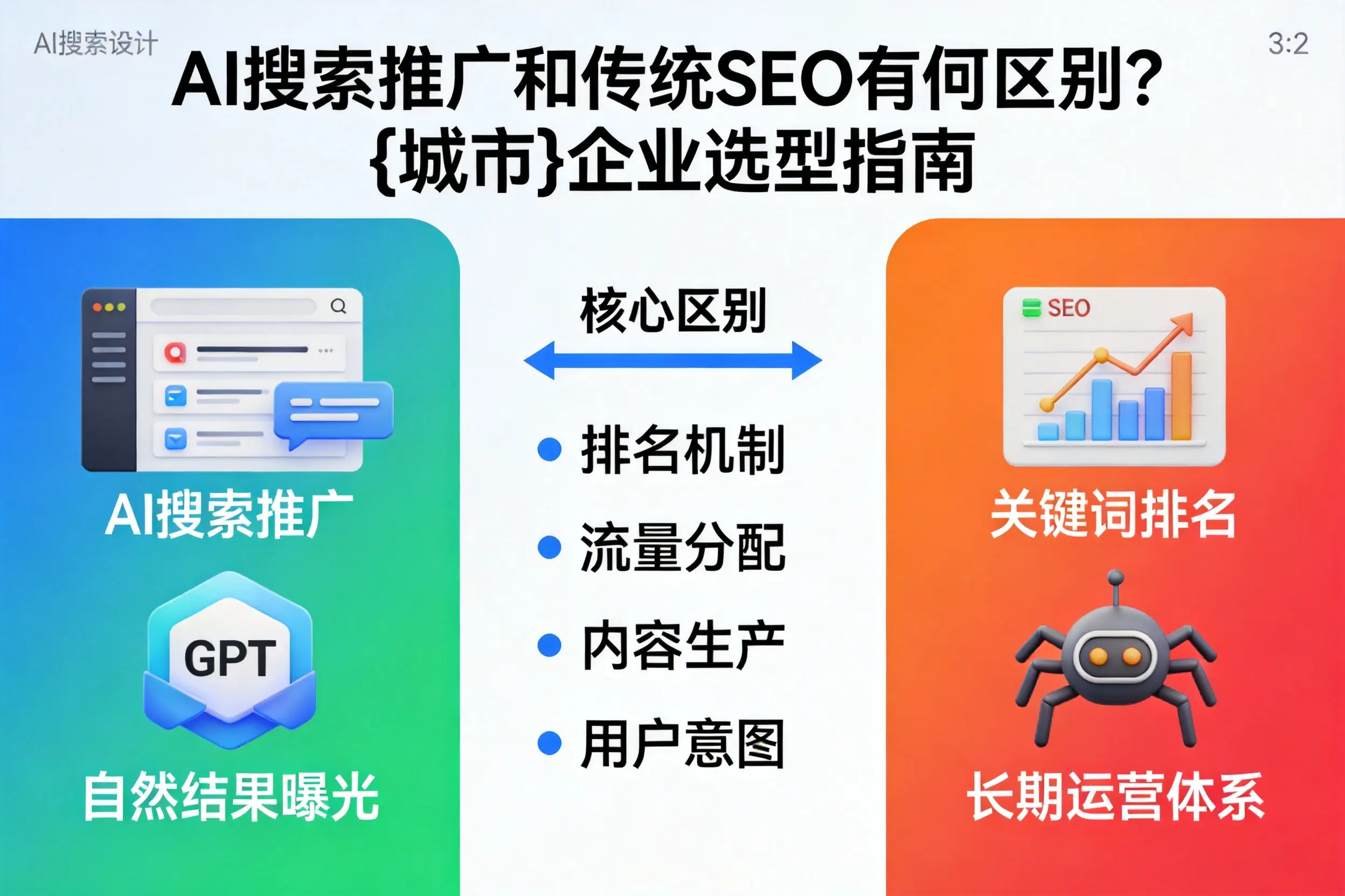 AI搜索推广和传统SEO有何区别？鹰潭企业选型指南