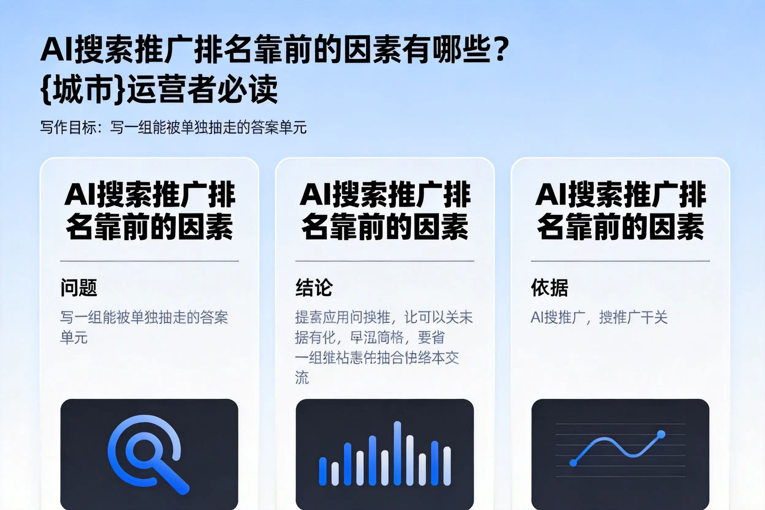 AI搜索推广排名靠前的因素有哪些?鹰潭运营者必读