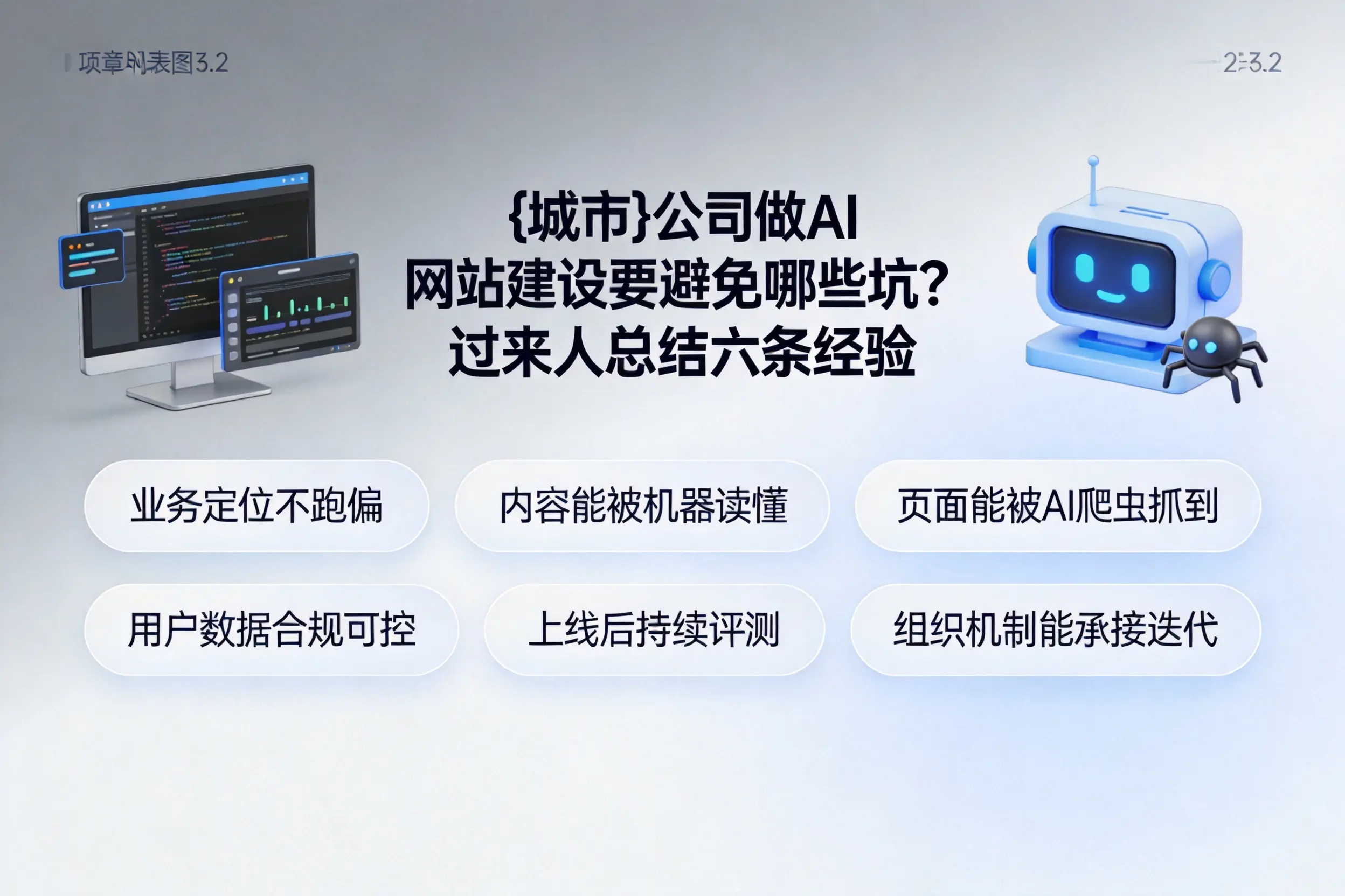 鹰潭公司做AI网站建设要避免哪些坑？过来人总结六条经验