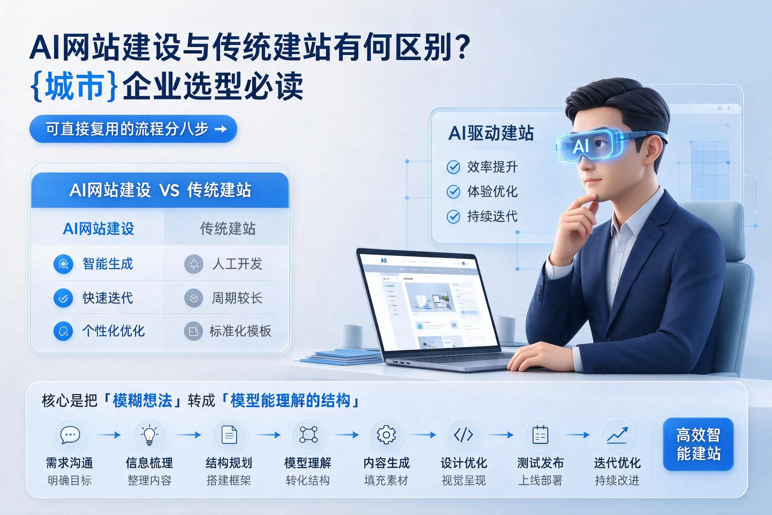 AI网站建设与传统建站有何区别？鹰潭企业选型必读