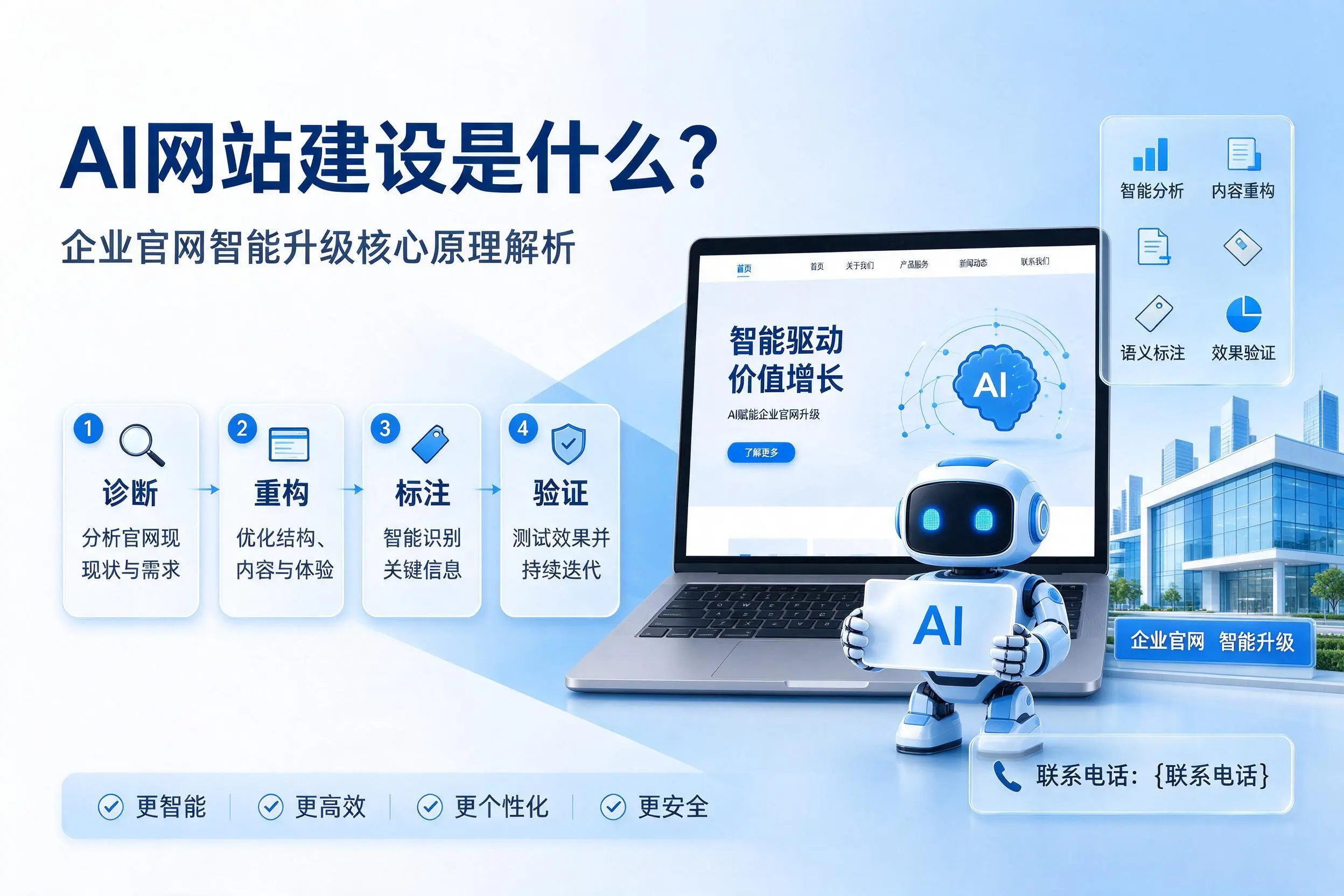 AI网站建设是什么?鹰潭企业官网智能升级核心原理解析
